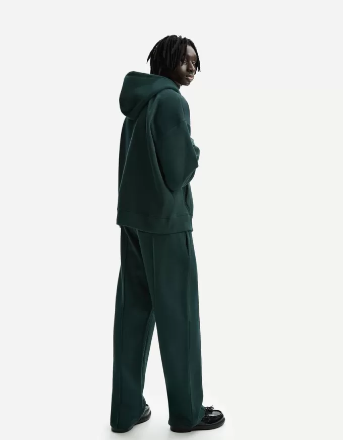 Pantaloni in felpa a gamba larga