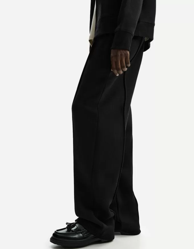 Pantaloni in felpa a gamba larga