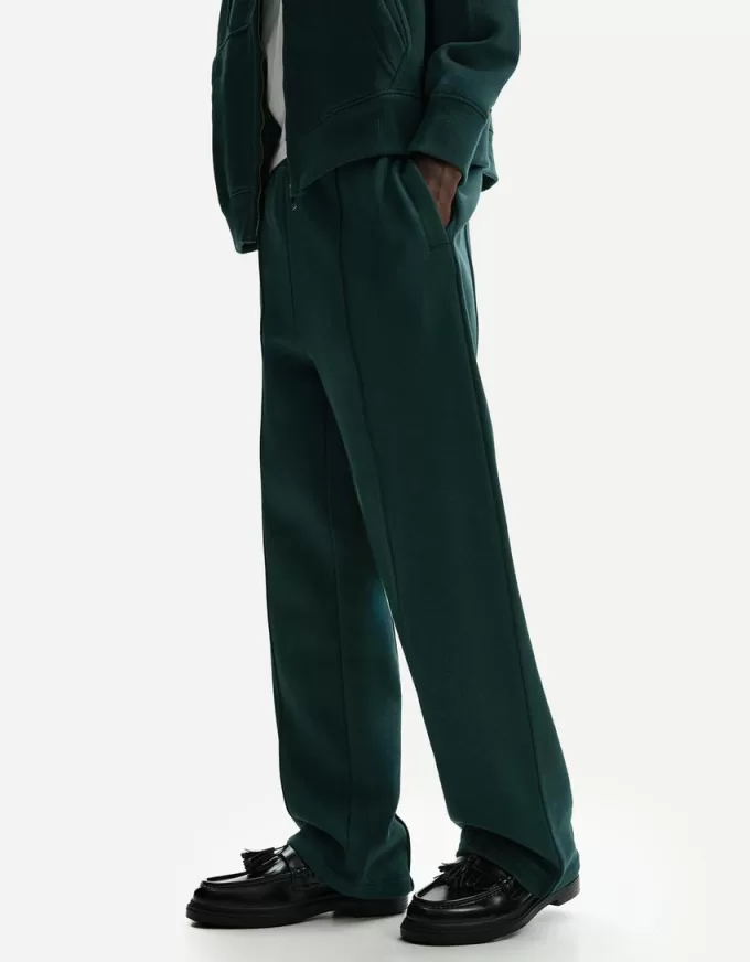 Pantaloni in felpa a gamba larga