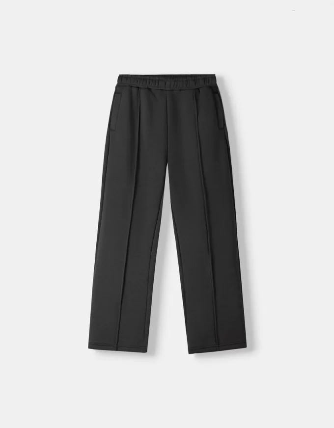 Pantaloni in felpa a gamba larga