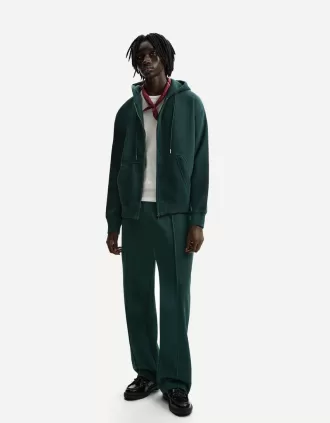 Pantaloni in felpa a gamba larga