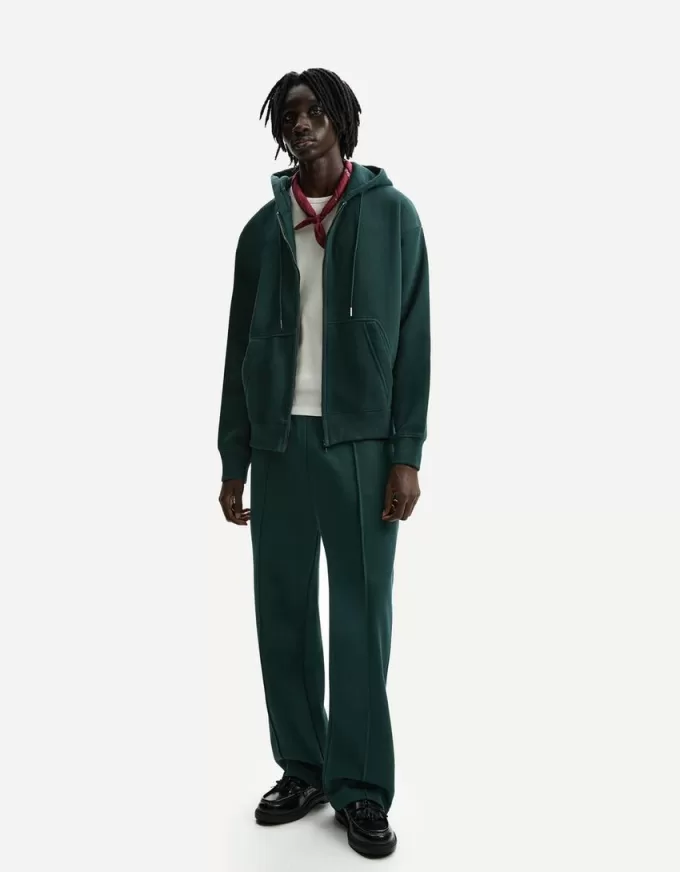 Pantaloni in felpa a gamba larga