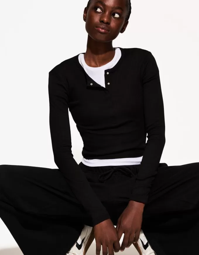 Pantaloni in felpa con cuciture laterali