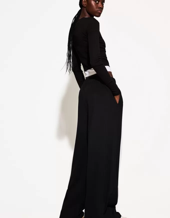 Pantaloni in felpa con cuciture laterali