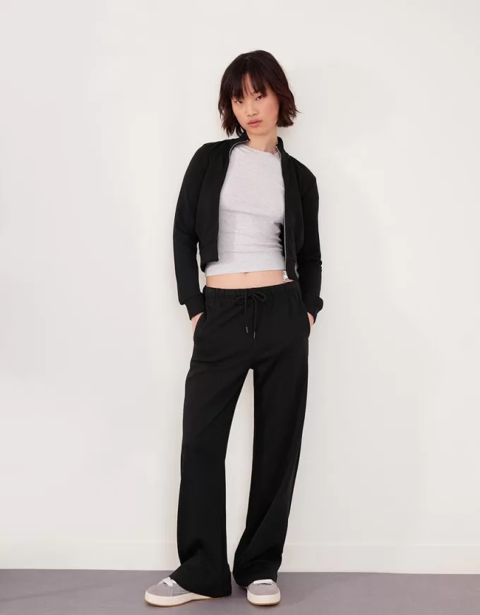 Pantaloni in felpa con cuciture laterali