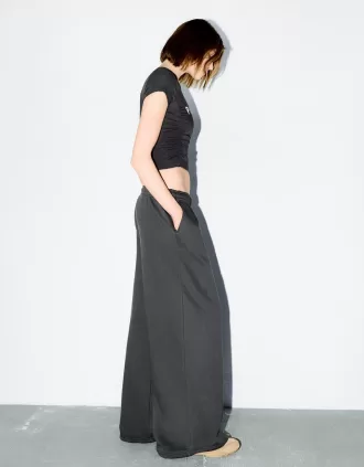 Pantaloni in felpa super larghi