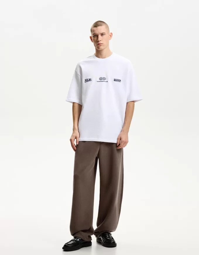 Pantaloni in peluche con vestibilità a palloncino