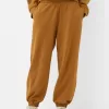 Pantaloni jogger voluminosi in interlock