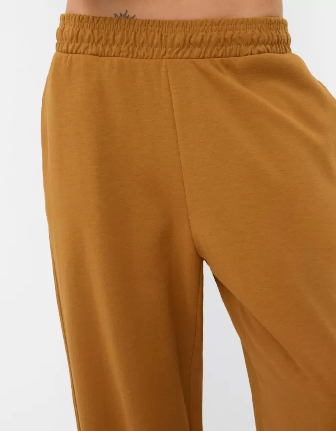 Pantaloni jogger voluminosi in interlock