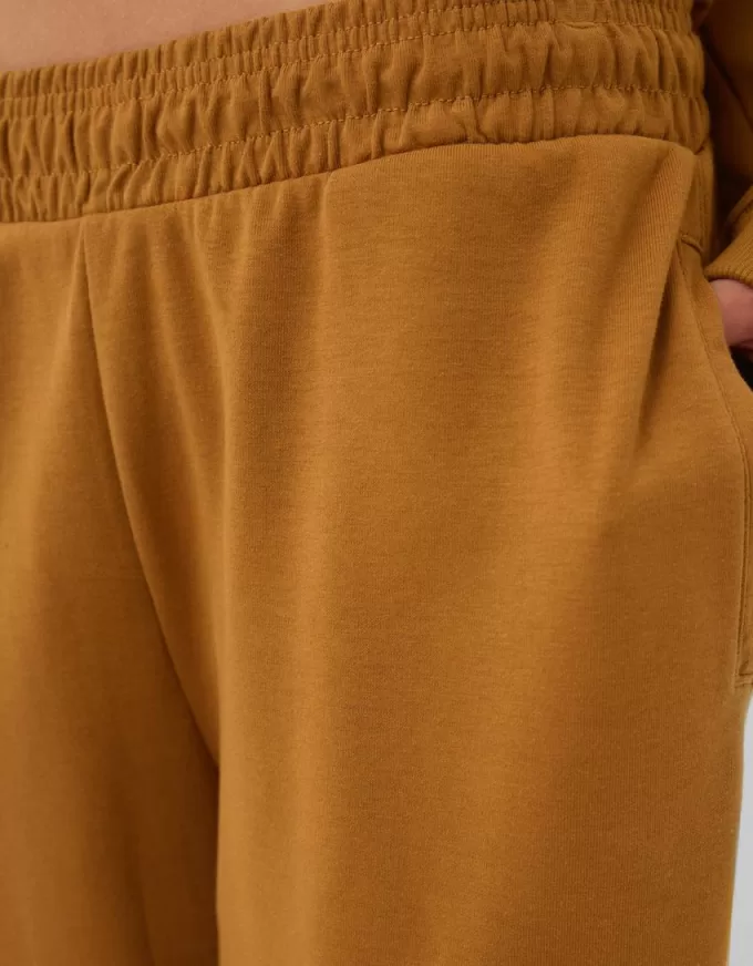 Pantaloni jogger voluminosi in interlock