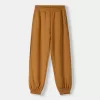 Pantaloni jogger voluminosi in interlock