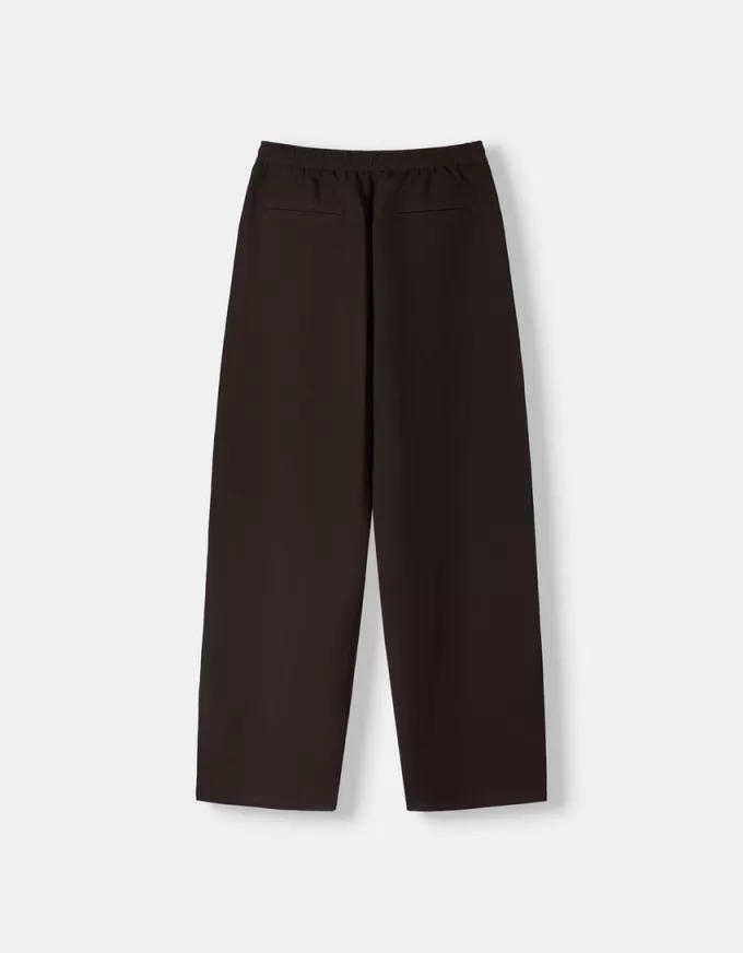 Pantaloni larghi con strisce laterali