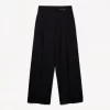 Pantaloni pinces con fibbia