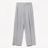 Pantaloni pinces con fibbia
