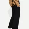 Pantaloni rustici a gamba larga in panno double