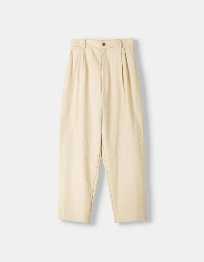 Pantaloni super larghi con piega