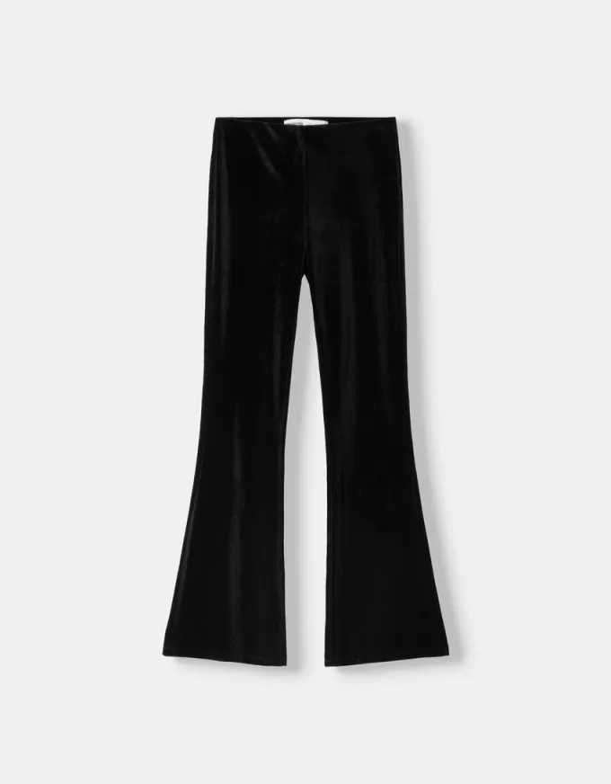 Pantaloni svasati in velluto