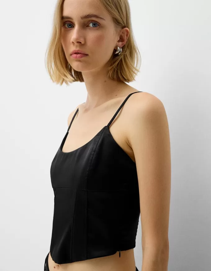 Parte superiore del corsetto in raso