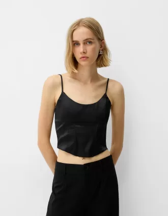 Parte superiore del corsetto in raso