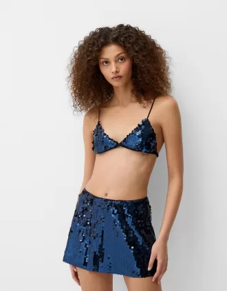 Parte superiore in paillettes