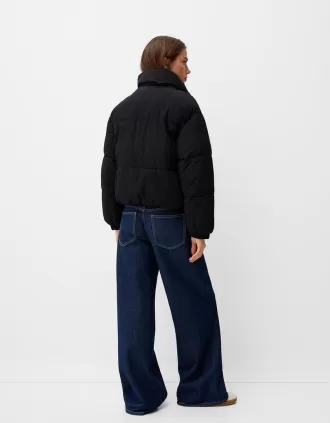 T-shirt a manica lunga con strass all over