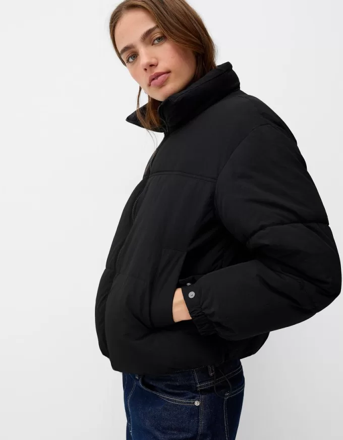 T-shirt a manica lunga con strass all over