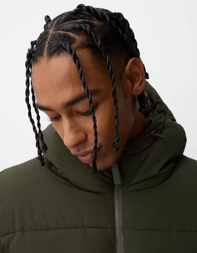 Piumino con cappuccio