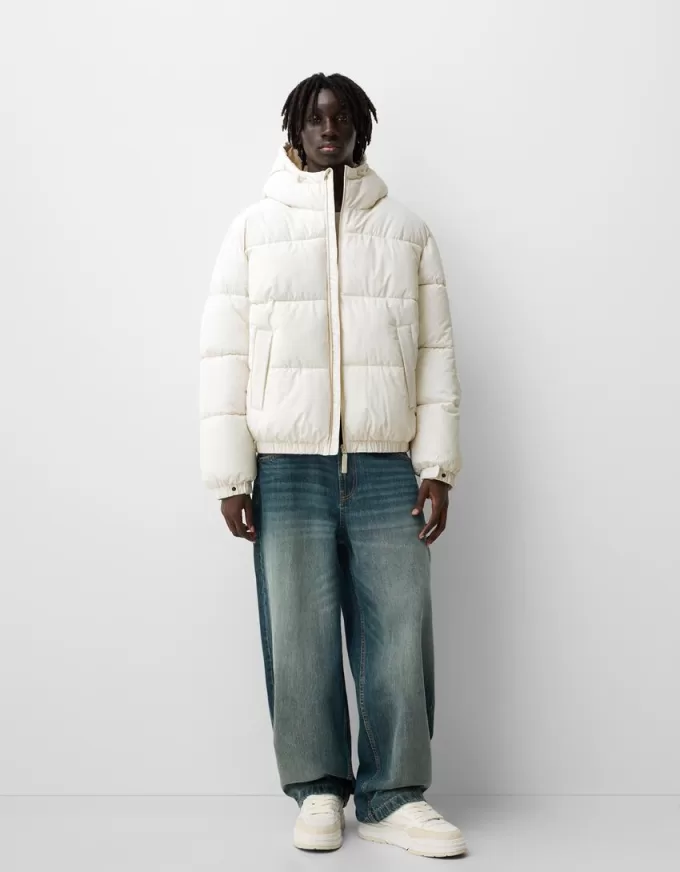 Piumino con cappuccio