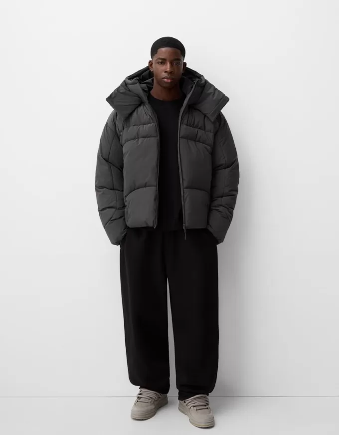 Piumino con cappuccio