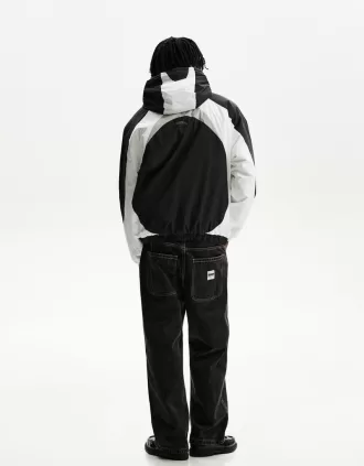 Piumino trapuntato color block