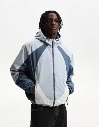 Piumino trapuntato color block