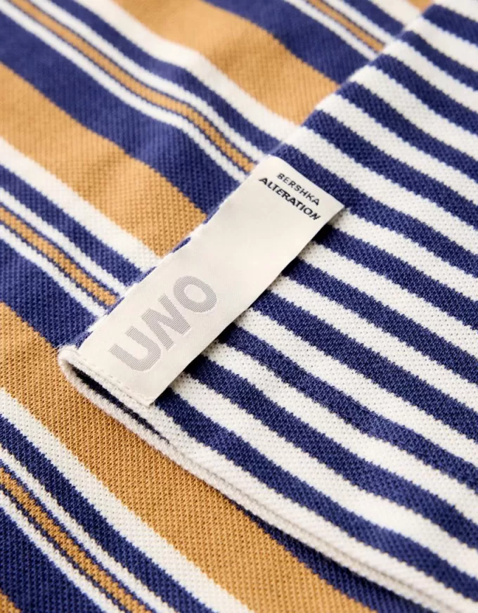 Polo a maniche lunghe a righe