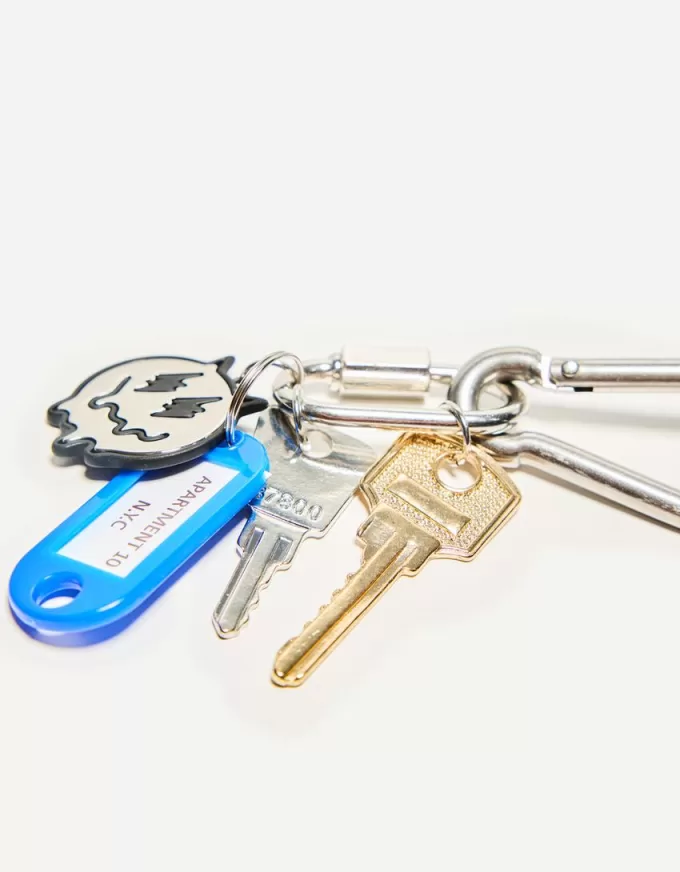 Portachiavi con chiusura a moschettone