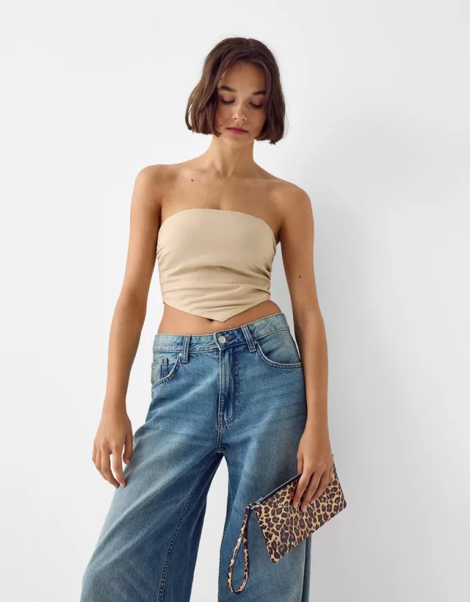 Portamonete con stampa animalier