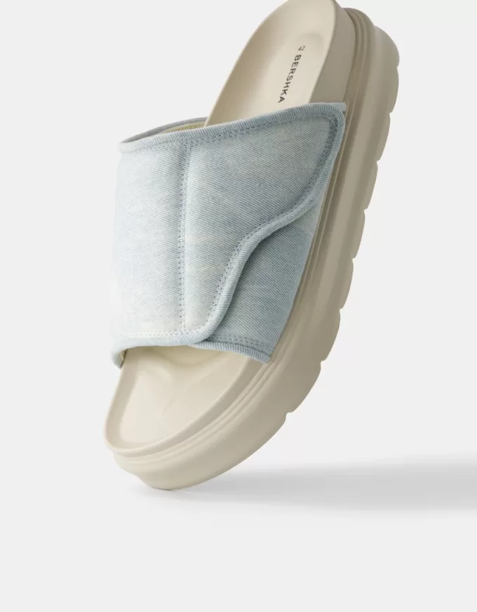 Sandali grossi in denim