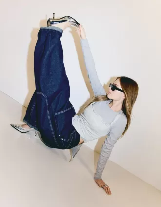 Scarpe metallizzate con tacco alto