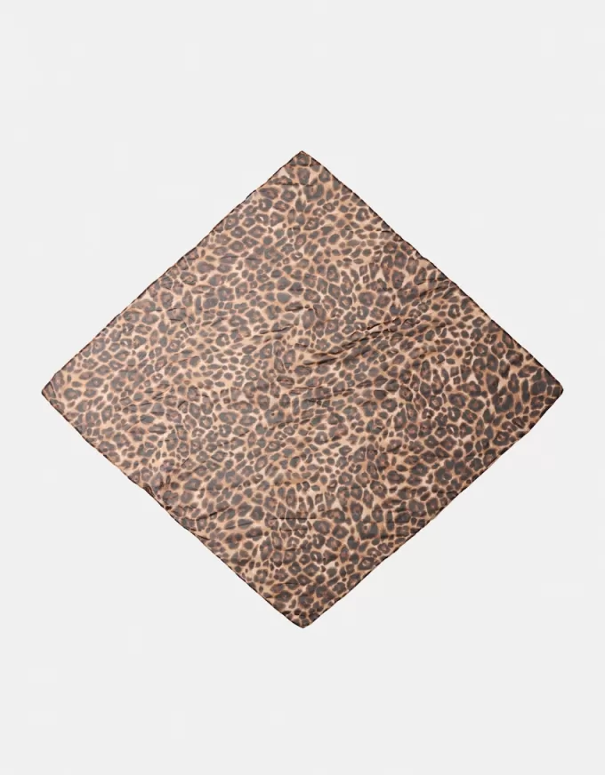 Sciarpa con stampa animalier