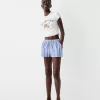 Shorts con dettaglio elastico in vita