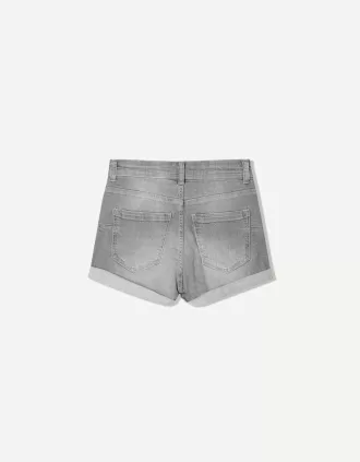 Shorts in denim arrotolati