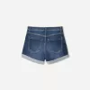 Shorts in denim arrotolati