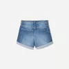 Shorts in denim arrotolati