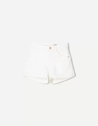 Shorts in denim arrotolati