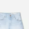 Shorts in denim arrotolati
