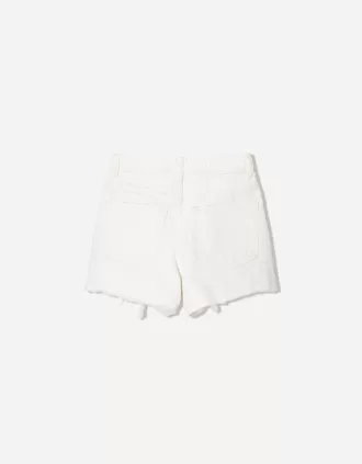 Shorts in denim strappati