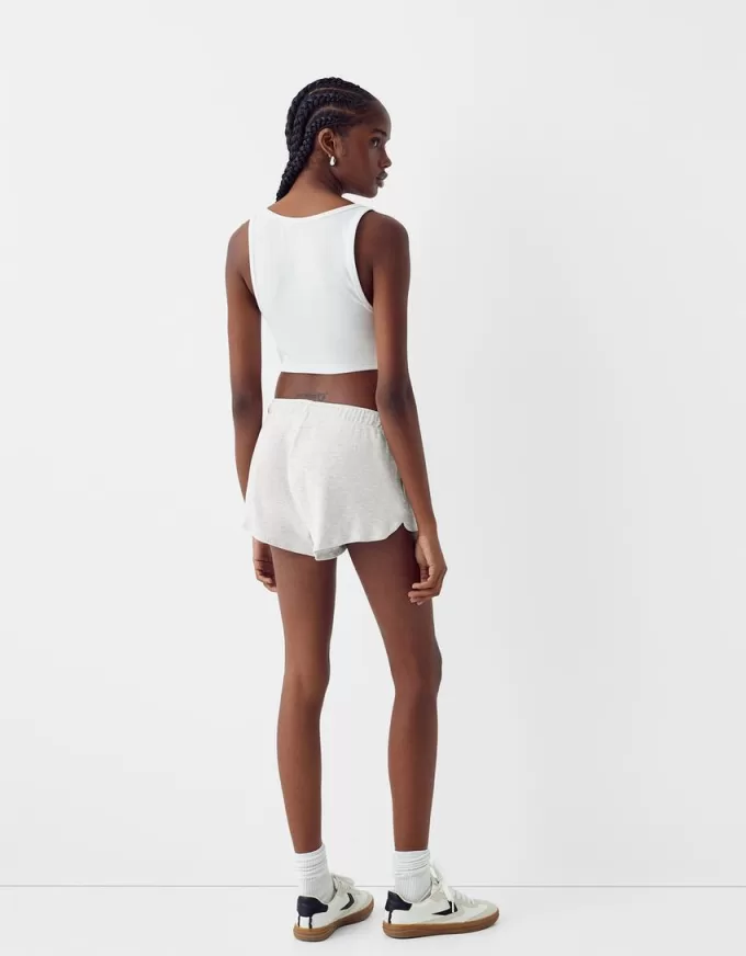 Shorts in maglia a nido d’ape