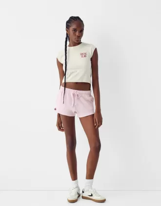 Shorts in maglia a nido d’ape