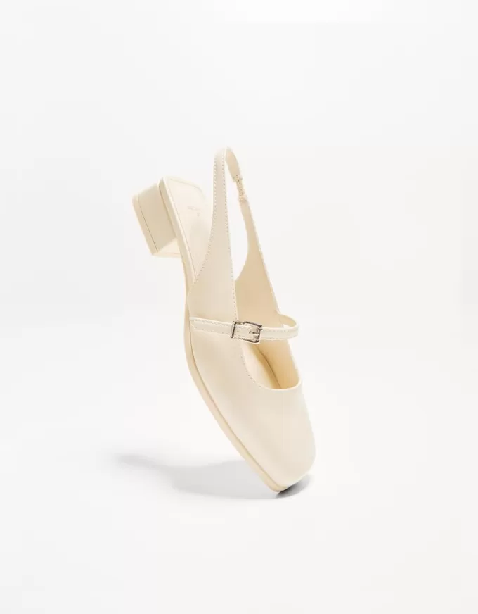 Slingback Mary Jane con tacco largo
