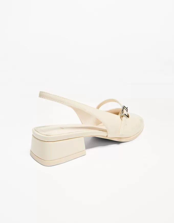Slingback Mary Jane con tacco largo