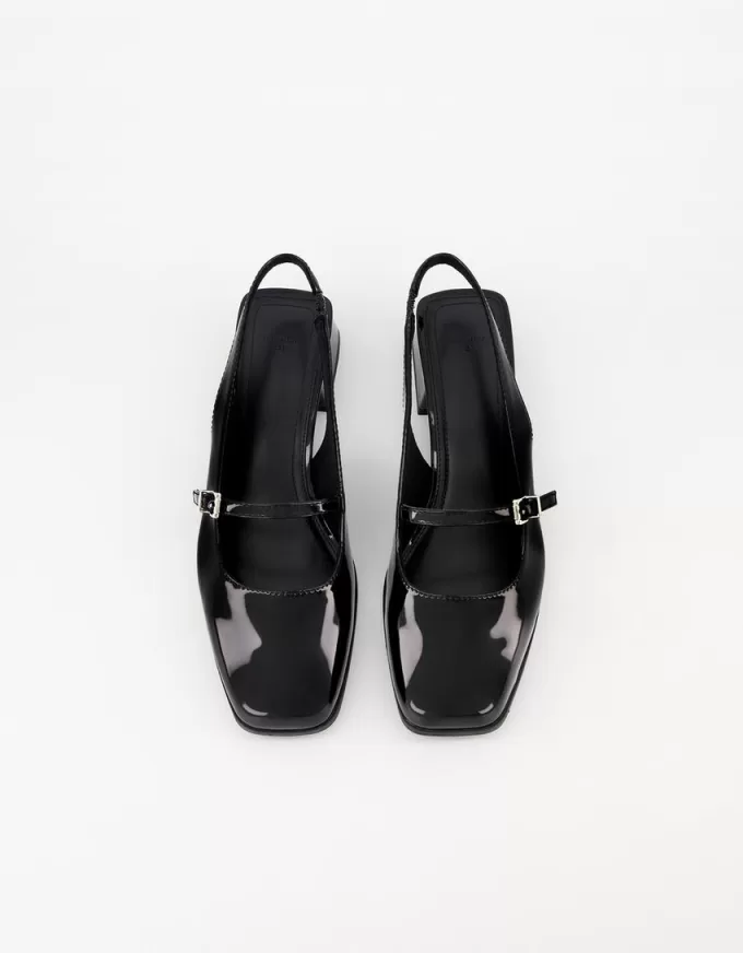 Slingback Mary Jane con tacco largo