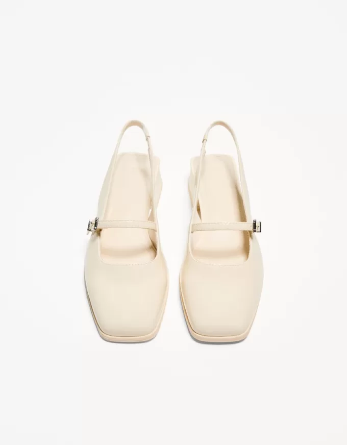 Slingback Mary Jane con tacco largo